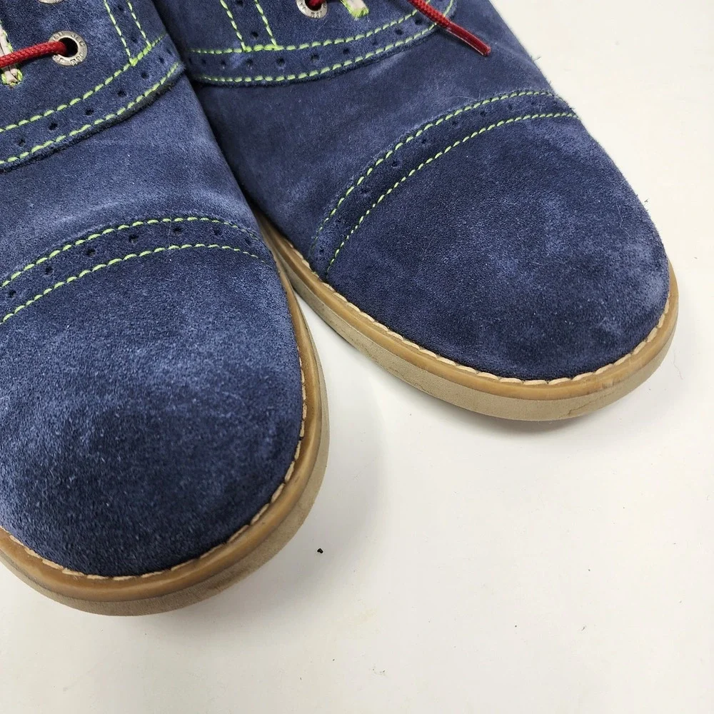 Johnston & Murphy Ellington Oxfords Shoes Men's 11.5M Blue Suede